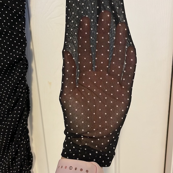 Lulus Fitted Mini Polkadot Dress in M - Picture 5 of 6
